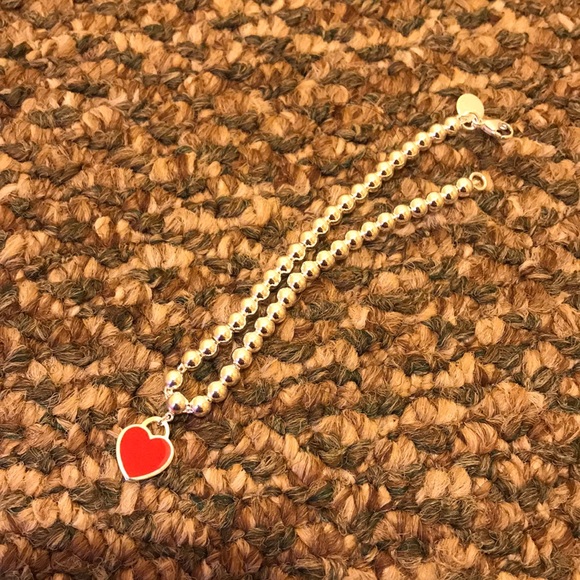 Tiffany Mini Heart Bracelet Red 